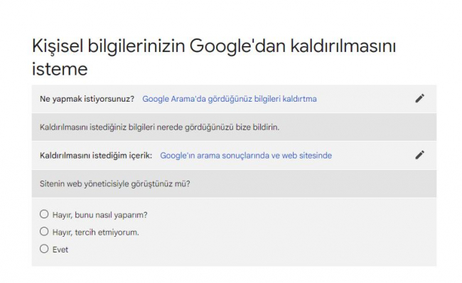 Kişisel bilgiler Google arama sonuçlarından nasıl kaldırılır?